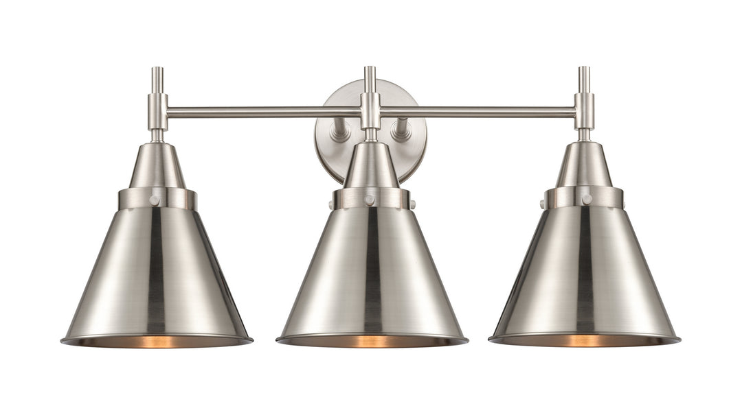 Innovations Caden 447-3W-SN-M13-SN Bath Vanity Light 26 in. wide - Satin Nickel