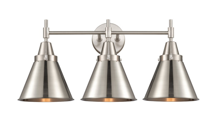 Innovations Caden 447-3W-SN-M13-SN Bath Vanity Light 26 in. wide - Satin Nickel