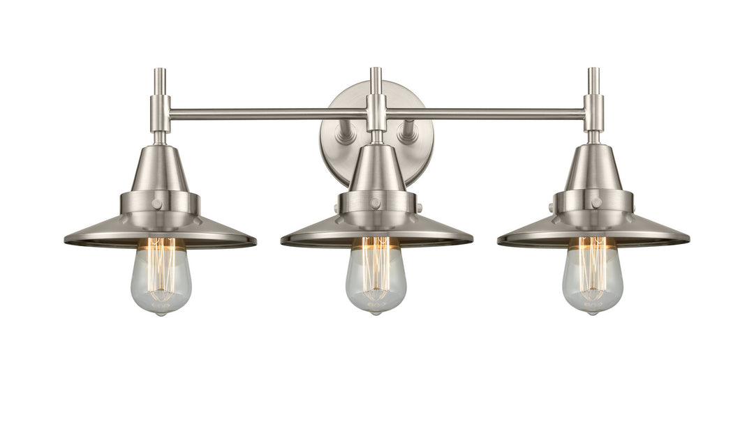 Innovations Caden 447-3W-SN-M2-SN Bath Vanity Light 26 in. wide - Satin Nickel