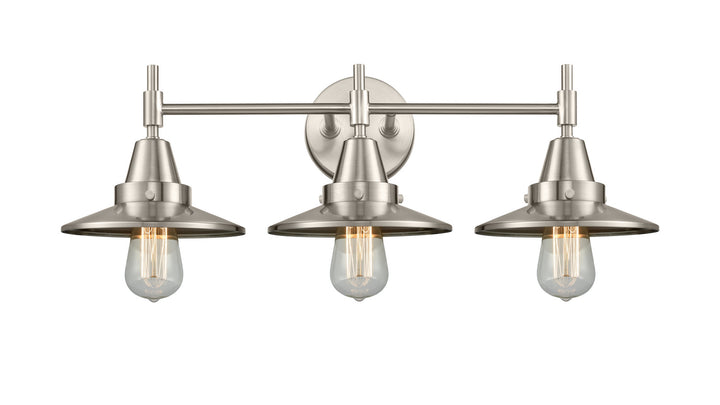 Innovations Caden 447-3W-SN-M2-SN Bath Vanity Light 26 in. wide - Satin Nickel