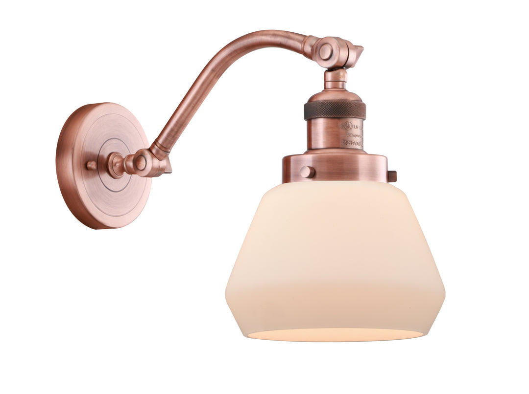 Innovations Franklin Restoration 515-1W-AC-G171 Wall Sconce Light - Antique Copper
