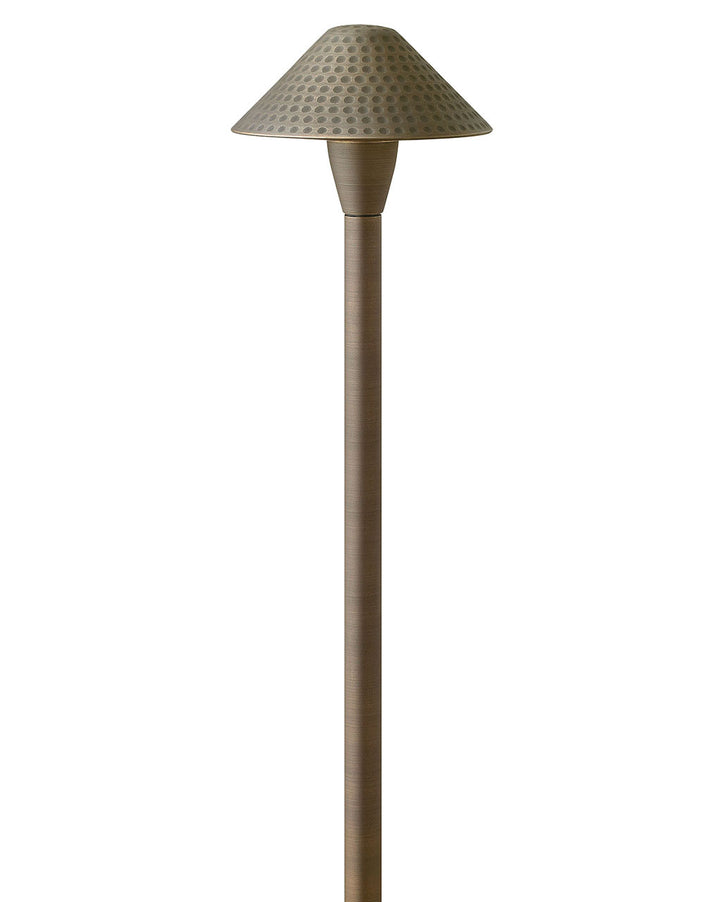 Hinkley Lighting 16007MZ-LL  Hardy Island Lg. Hammered Path Light Landscape Light Matte Bronze