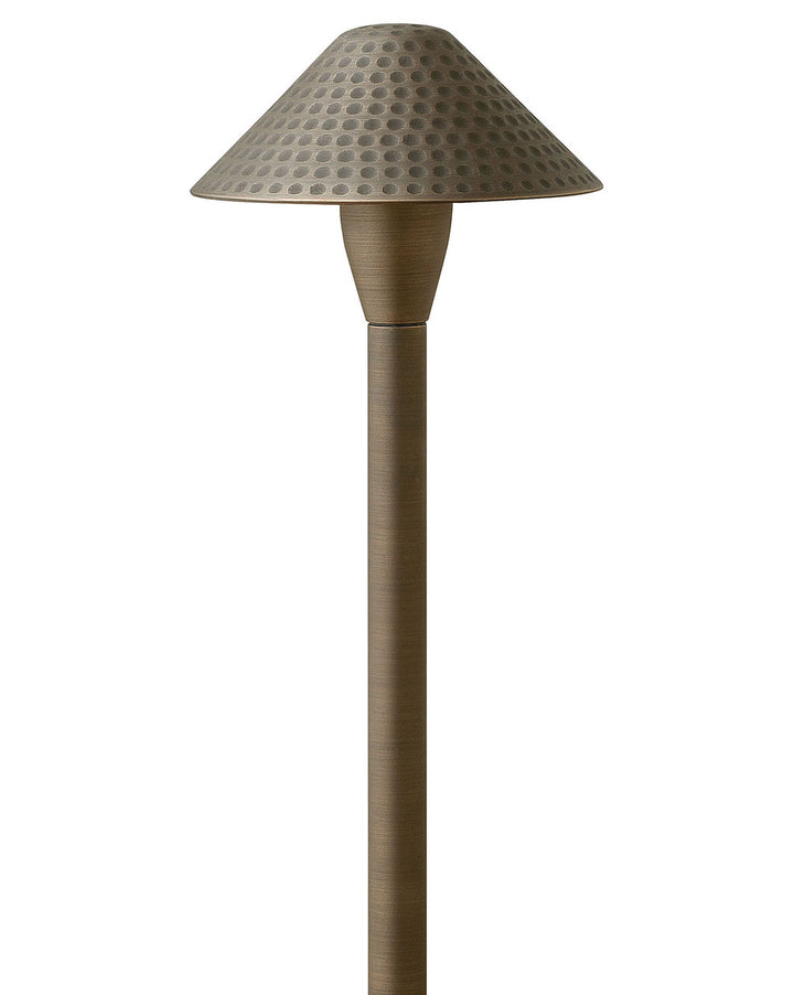 Hinkley Lighting 16010MZ-LL  Hardy Island Sm. Hammered Path Light Landscape Light Matte Bronze