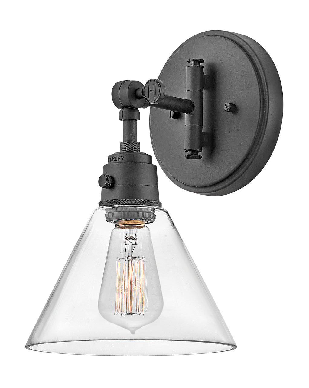 Hinkley Lighting 3691BK-CL  Arti Lamp Black With Clear Glass