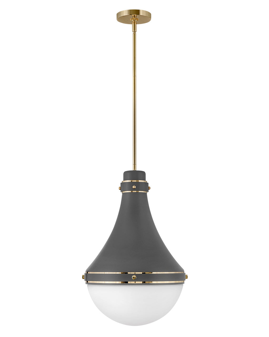 Hinkley Oliver 39054DMG Pendant Light - Dark Matte Grey