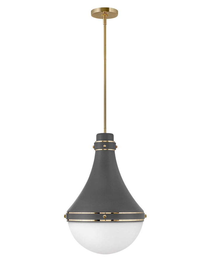 Hinkley Oliver 39054DMG Pendant Light - Dark Matte Grey