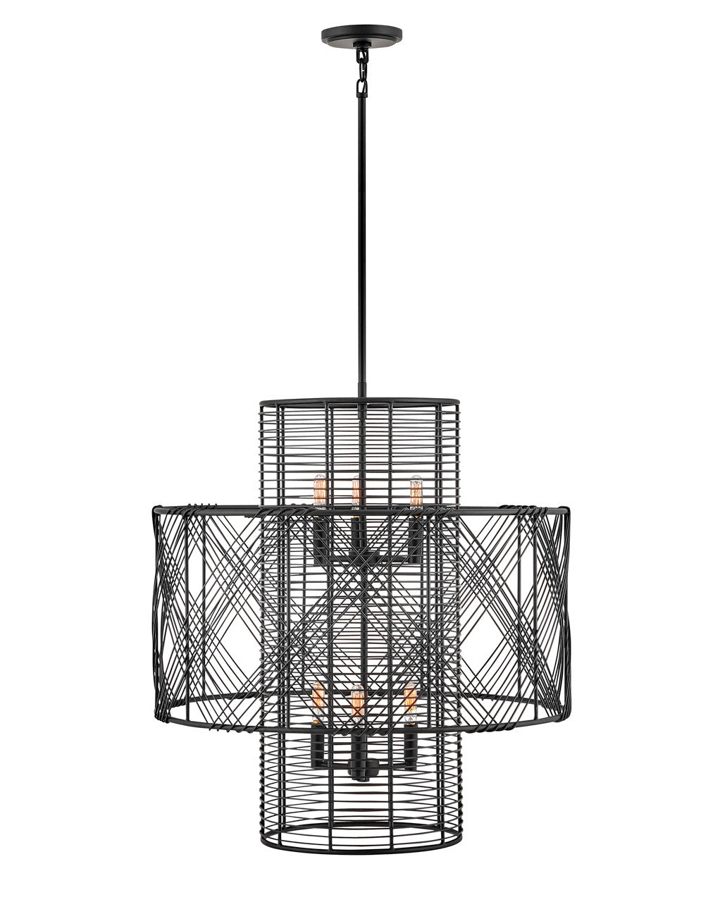 Hinkley Nikko 41065BLK Chandelier Light - Black