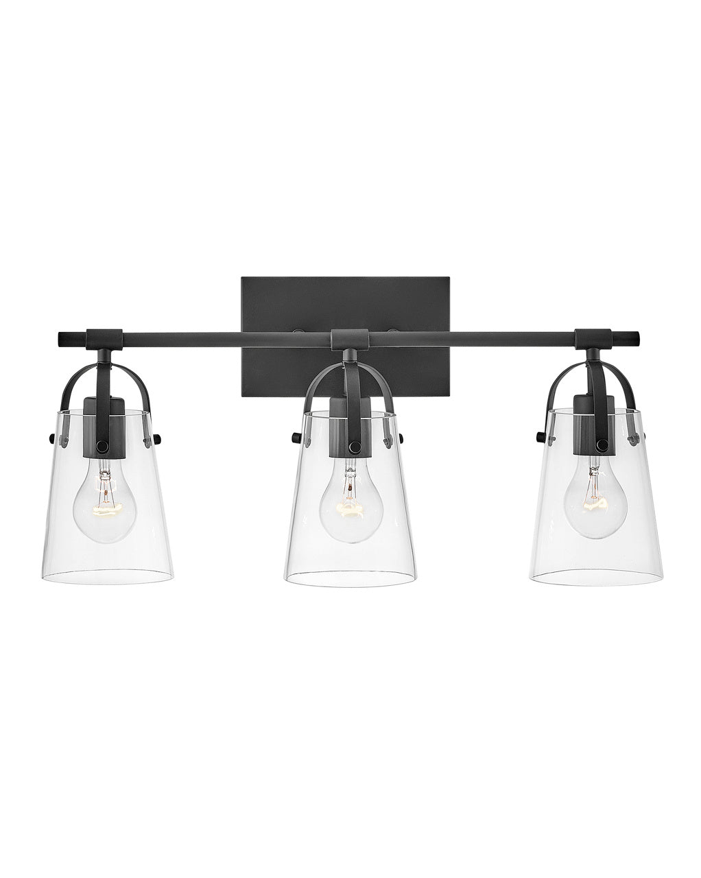 Hinkley Foster 5133BK Bath Vanity Light 23 in. wide - Black