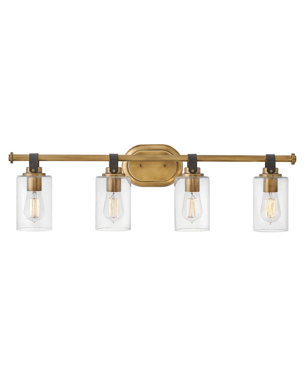 Hinkley Halstead 52884HB Bath Vanity Light 32 in. wide - Heritage Brass