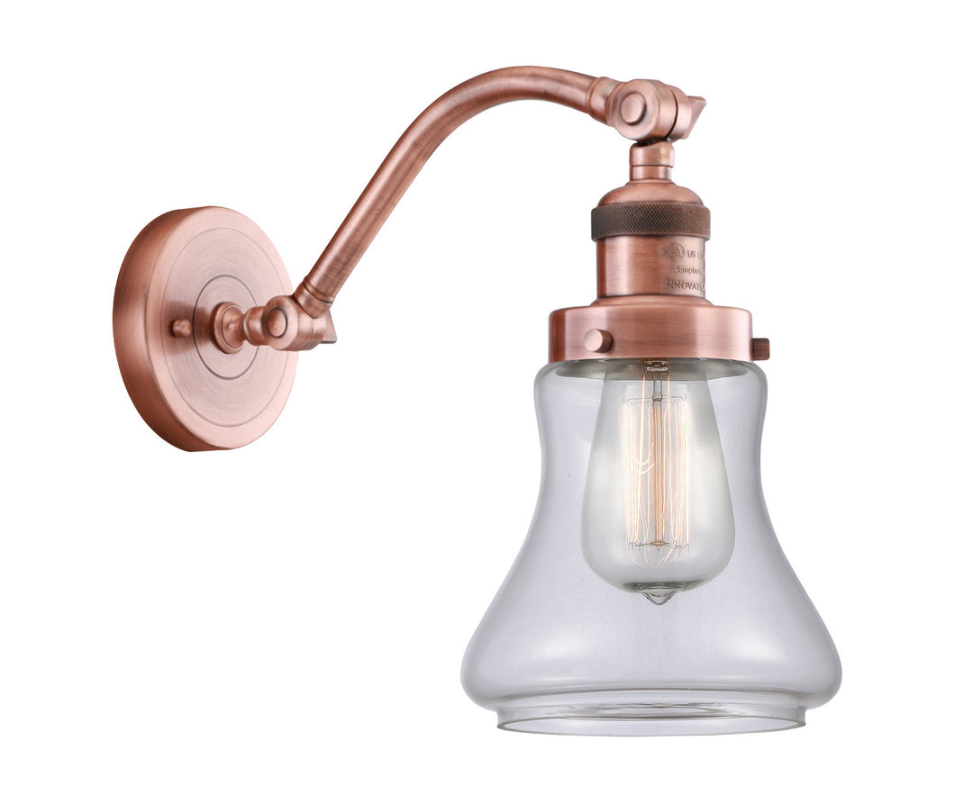 Innovations Franklin Restoration 515-1W-AC-G192 Wall Sconce Light - Antique Copper
