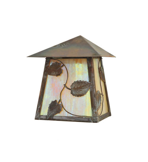 Meyda Tiffany Lighting 111454 Stillwater One Light Wall Sconce Outdoor Copper/Antique/Verde