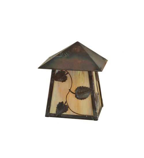 Meyda Tiffany Lighting 111454 Stillwater One Light Wall Sconce Outdoor Copper/Antique/Verde