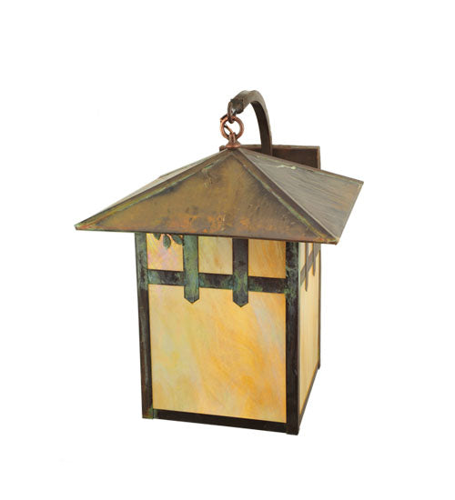 Meyda Tiffany Lighting 111457 Seneca One Light Wall Sconce Outdoor Copper/Antique/Verde