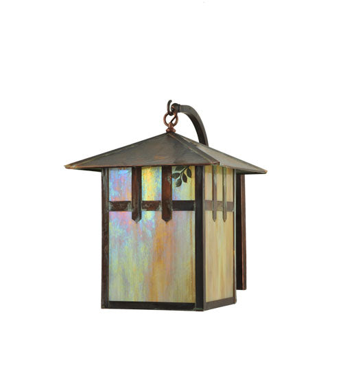 Meyda Tiffany Lighting 111458 Seneca One Light Wall Sconce Outdoor Copper/Antique/Verde