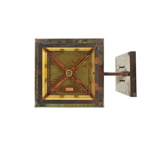 Meyda Tiffany Lighting 111458 Seneca One Light Wall Sconce Outdoor Copper/Antique/Verde