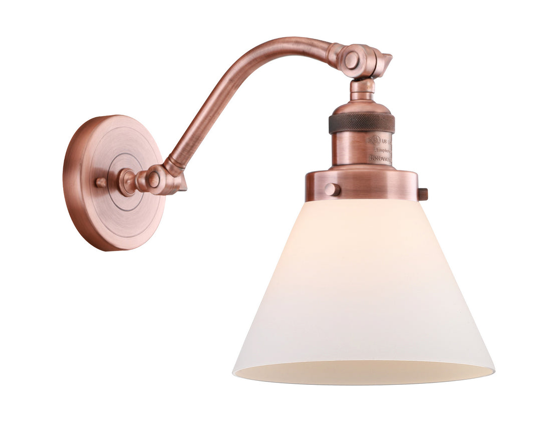Innovations Franklin Restoration 515-1W-AC-G41 Wall Sconce Light - Antique Copper