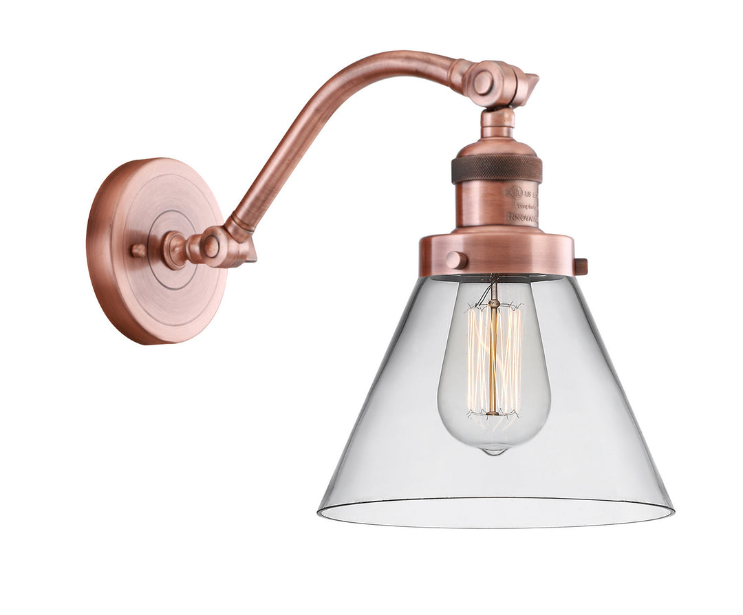 Innovations Franklin Restoration 515-1W-AC-G42-LED Wall Sconce Light - Antique Copper