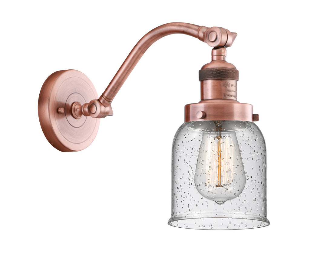 Innovations Franklin Restoration 515-1W-AC-G54-LED Wall Sconce Light - Antique Copper
