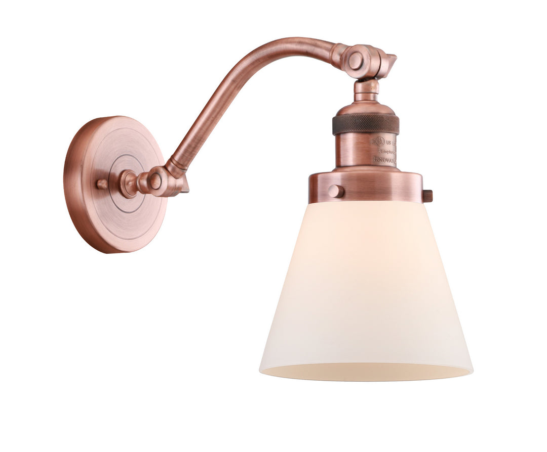 Innovations Franklin Restoration 515-1W-AC-G61-LED Wall Sconce Light - Antique Copper