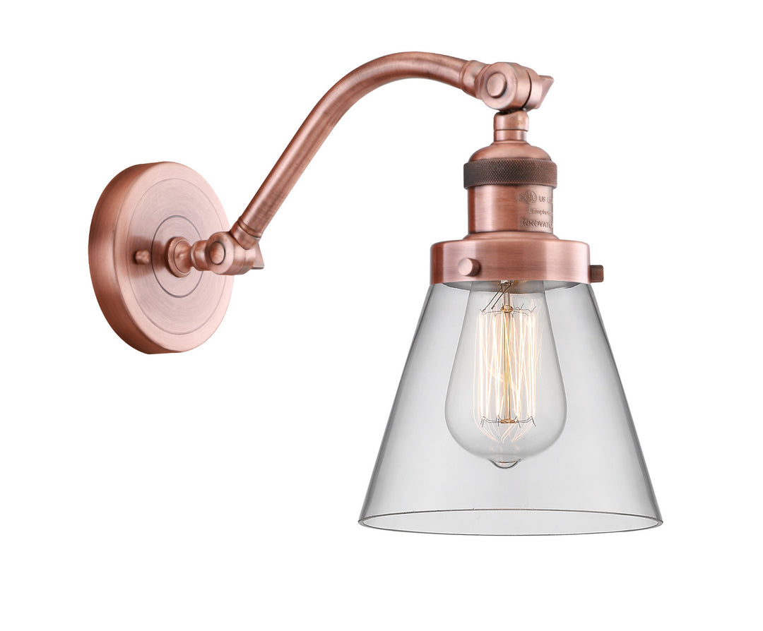 Innovations Franklin Restoration 515-1W-AC-G62-LED Wall Sconce Light - Antique Copper