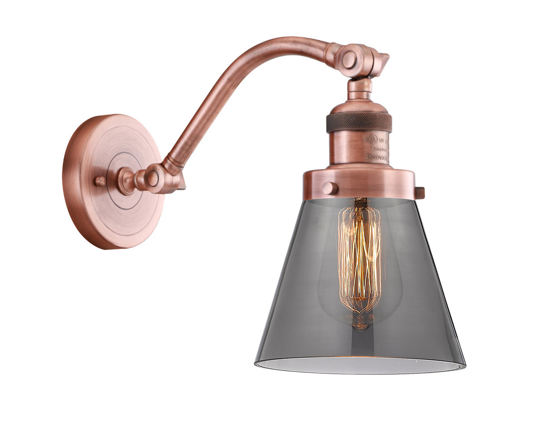 Innovations Franklin Restoration 515-1W-AC-G63 Wall Sconce Light - Antique Copper
