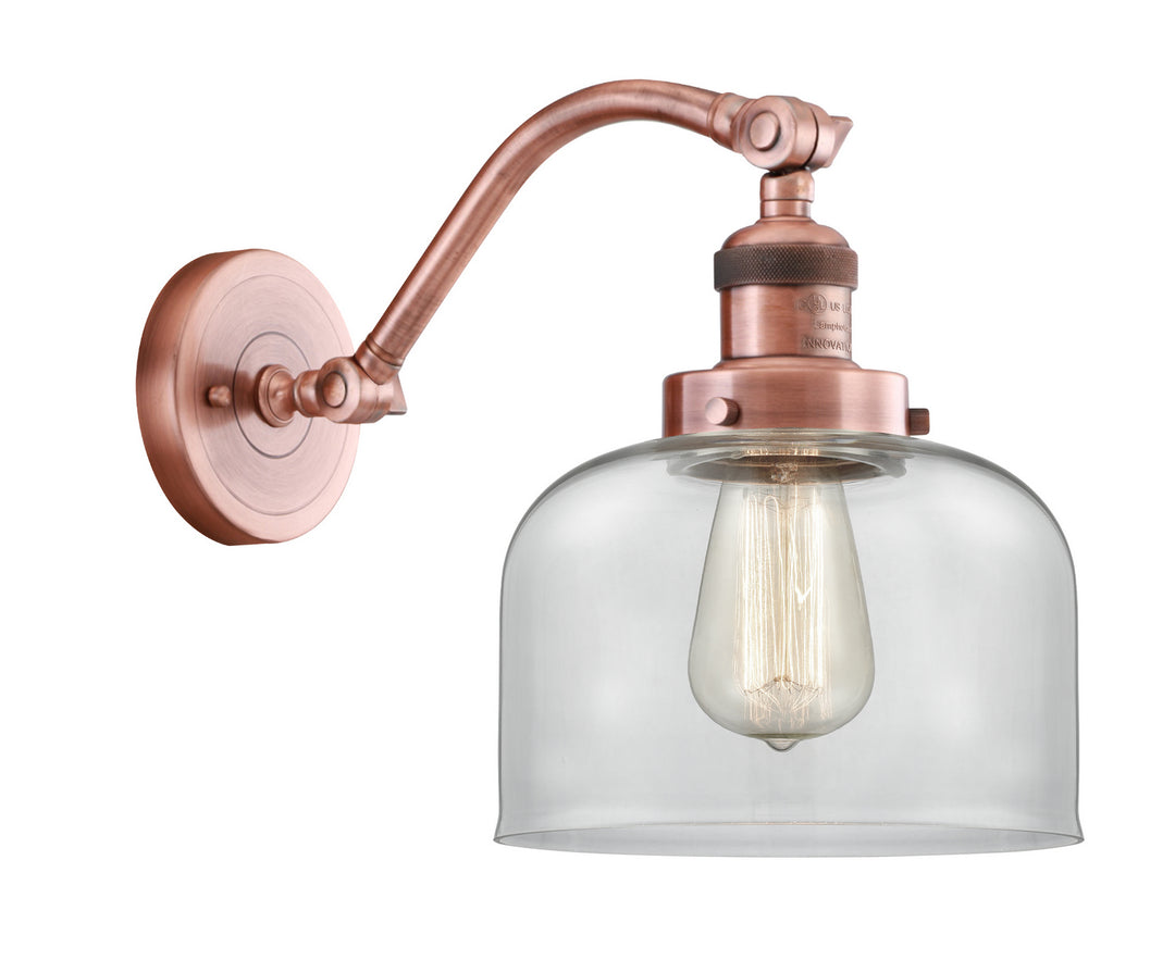 Innovations Franklin Restoration 515-1W-AC-G72 Wall Sconce Light - Antique Copper