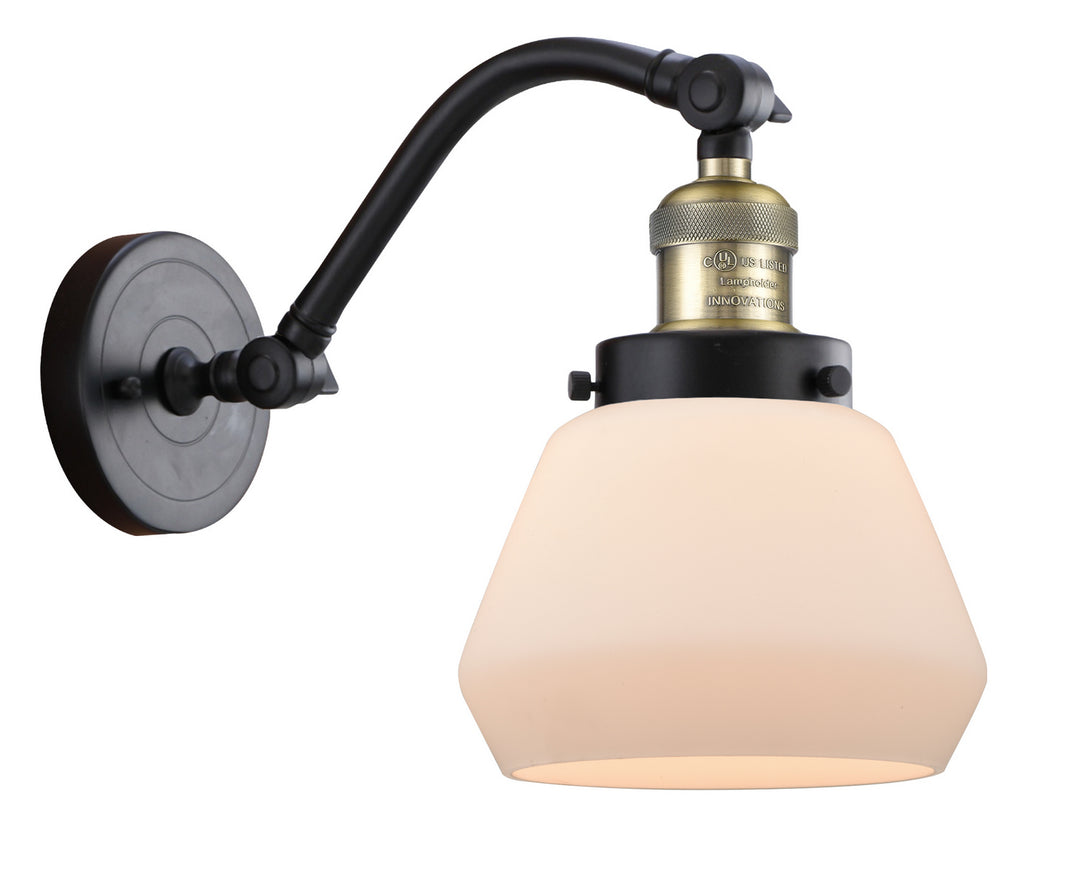 Innovations Franklin Restoration 515-1W-BAB-G171 Wall Sconce Light - Black Antique Brass