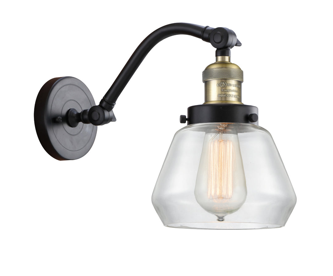 Innovations Franklin Restoration 515-1W-BAB-G172 Wall Sconce Light - Black Antique Brass