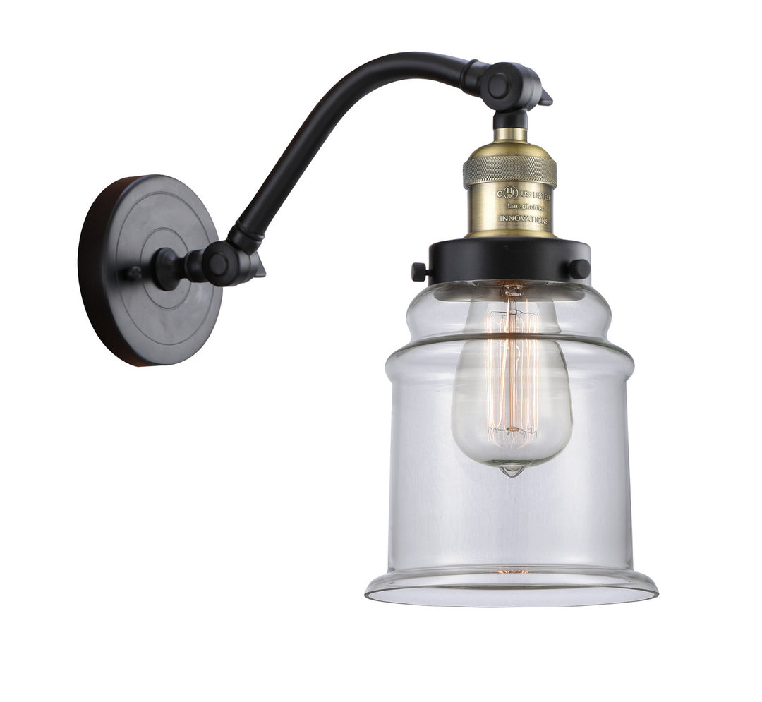 Innovations Franklin Restoration 515-1W-BAB-G182 Wall Sconce Light - Black Antique Brass