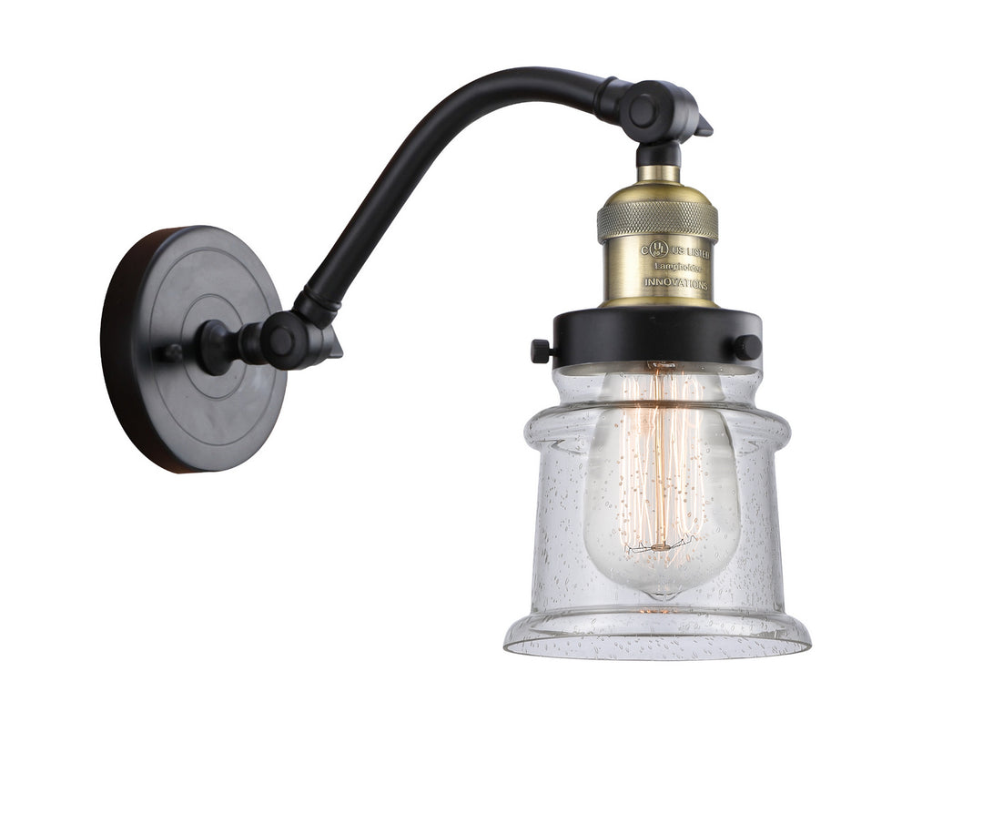 Innovations Franklin Restoration 515-1W-BAB-G184S-LED Wall Sconce Light - Black Antique Brass