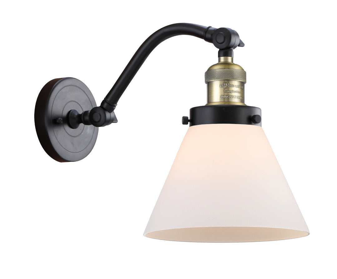 Innovations Franklin Restoration 515-1W-BAB-G41 Wall Sconce Light - Black Antique Brass