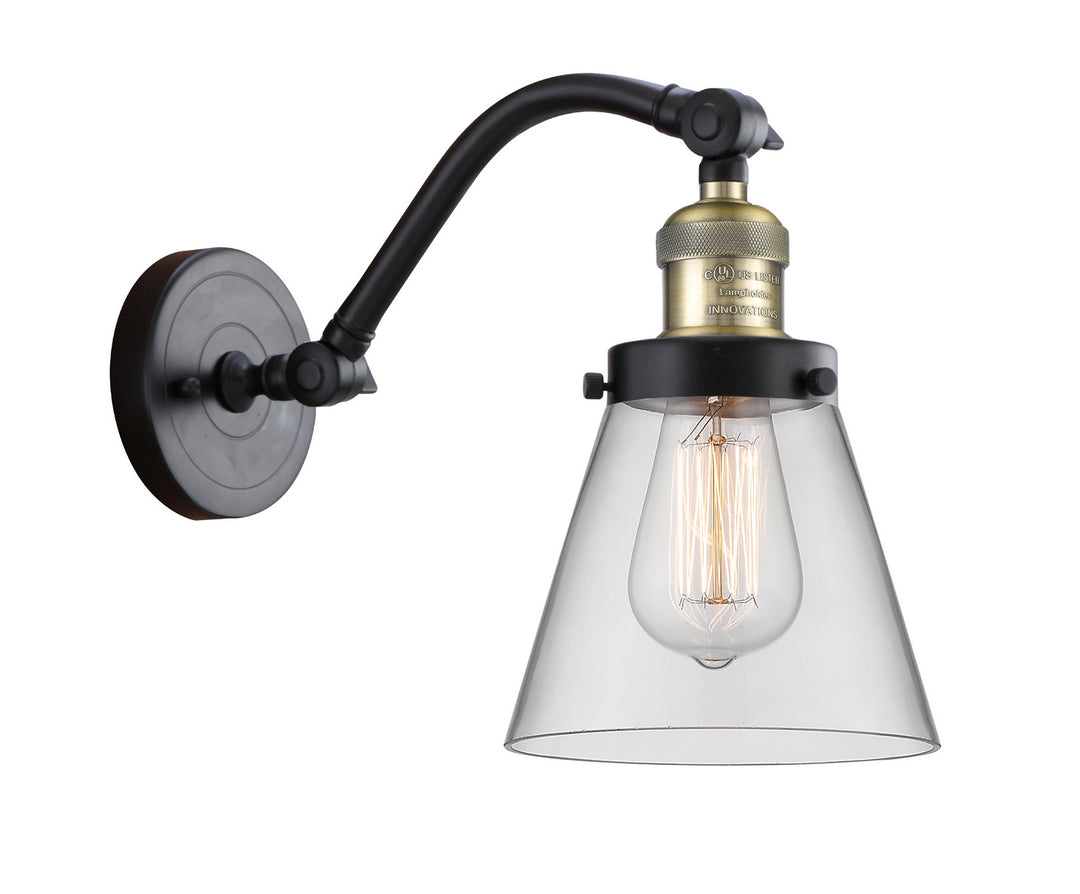 Innovations Franklin Restoration 515-1W-BAB-G62 Wall Sconce Light - Black Antique Brass