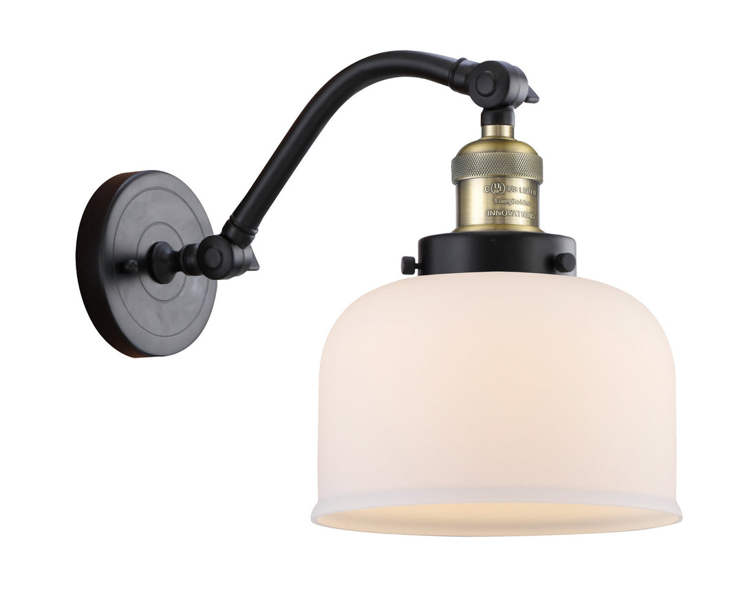 Innovations Franklin Restoration 515-1W-BAB-G71 Wall Sconce Light - Black Antique Brass