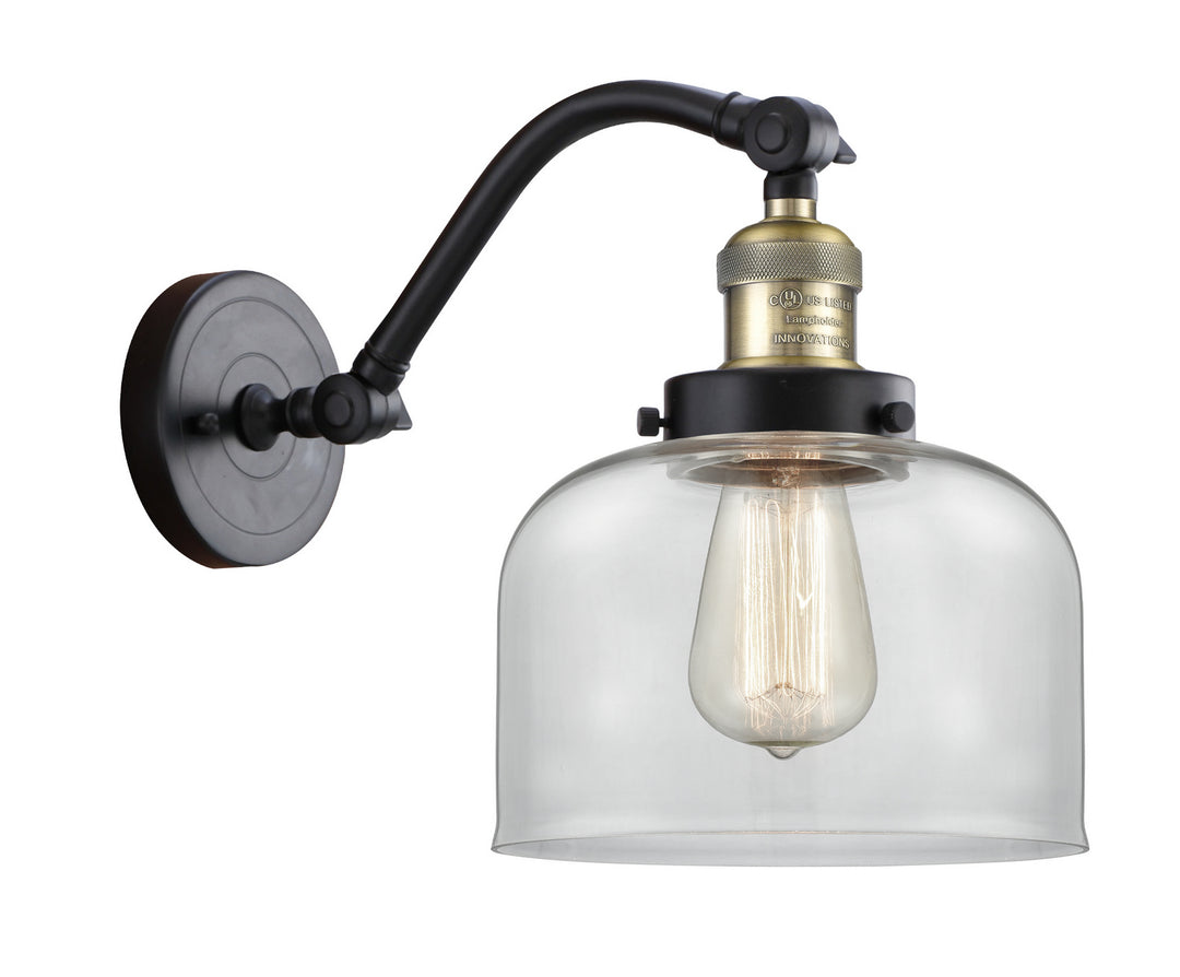 Innovations Franklin Restoration 515-1W-BAB-G72 Wall Sconce Light - Black Antique Brass