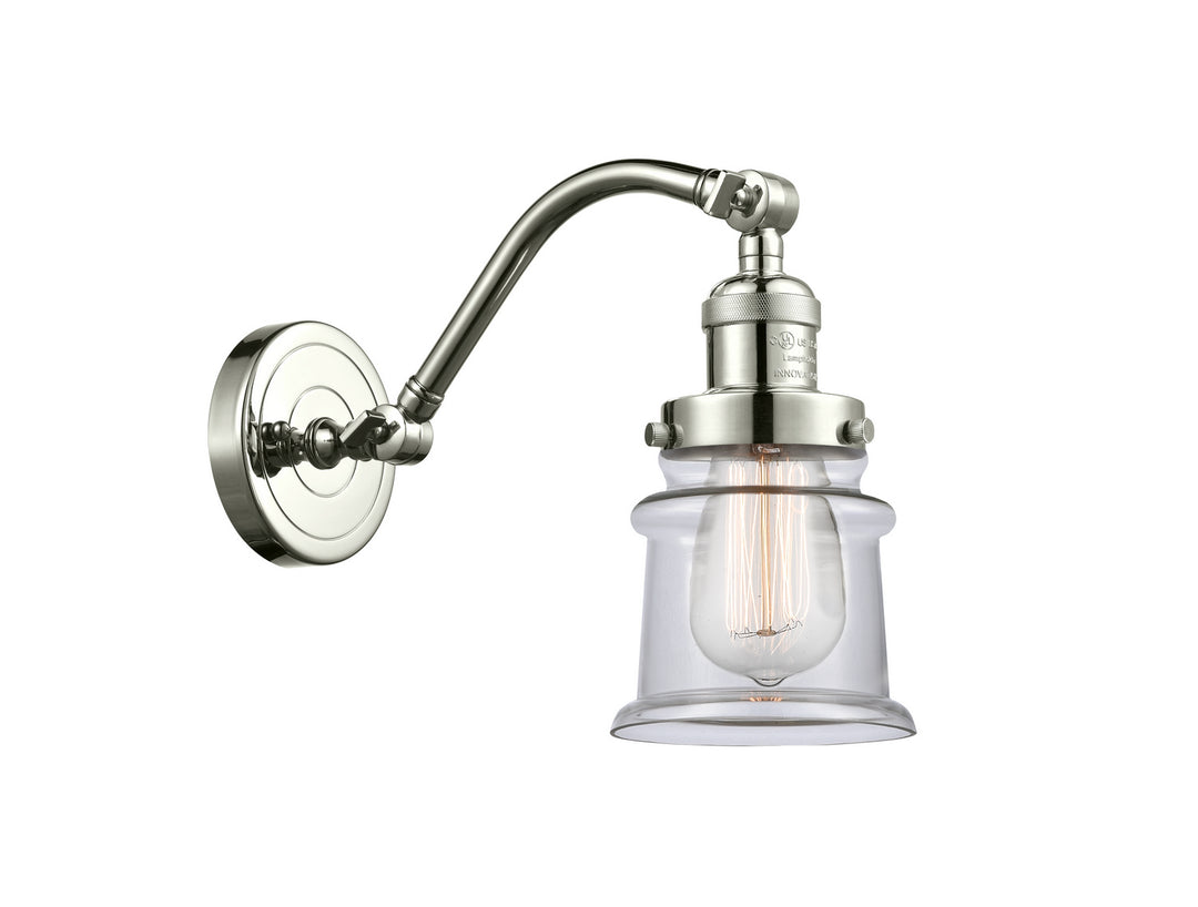 Innovations Franklin Restoration 515-1W-PN-G182S Wall Sconce Light - Polished Nickel