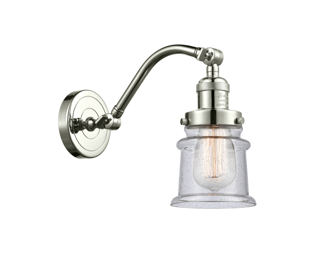 Innovations Franklin Restoration 515-1W-PN-G184S Wall Sconce Light - Polished Nickel