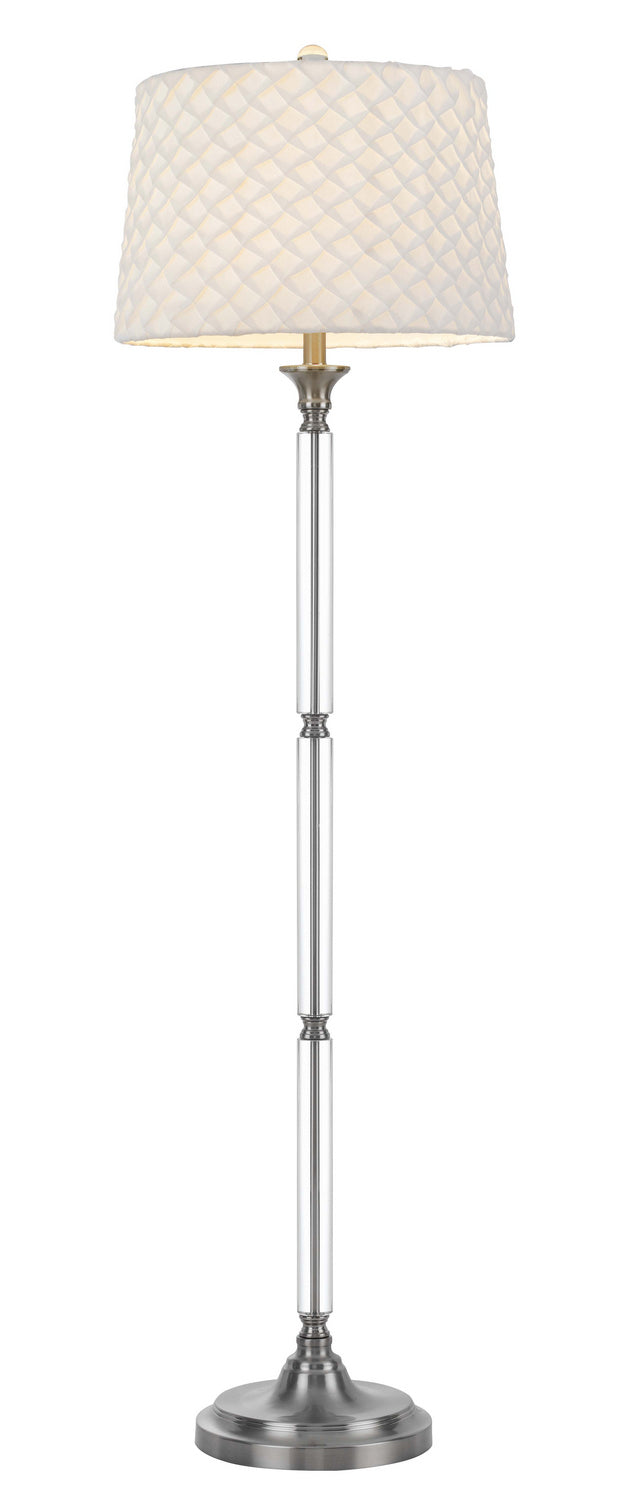 Cal Lighting BO-2998FL Ruston One Light Floor Lamp Lamp Pewter, Nickel, Silver