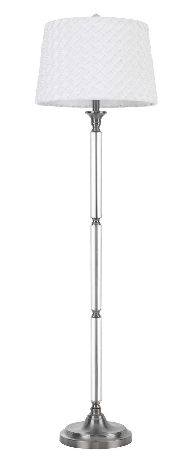 Cal Lighting BO-2998FL Ruston One Light Floor Lamp Lamp Pewter, Nickel, Silver