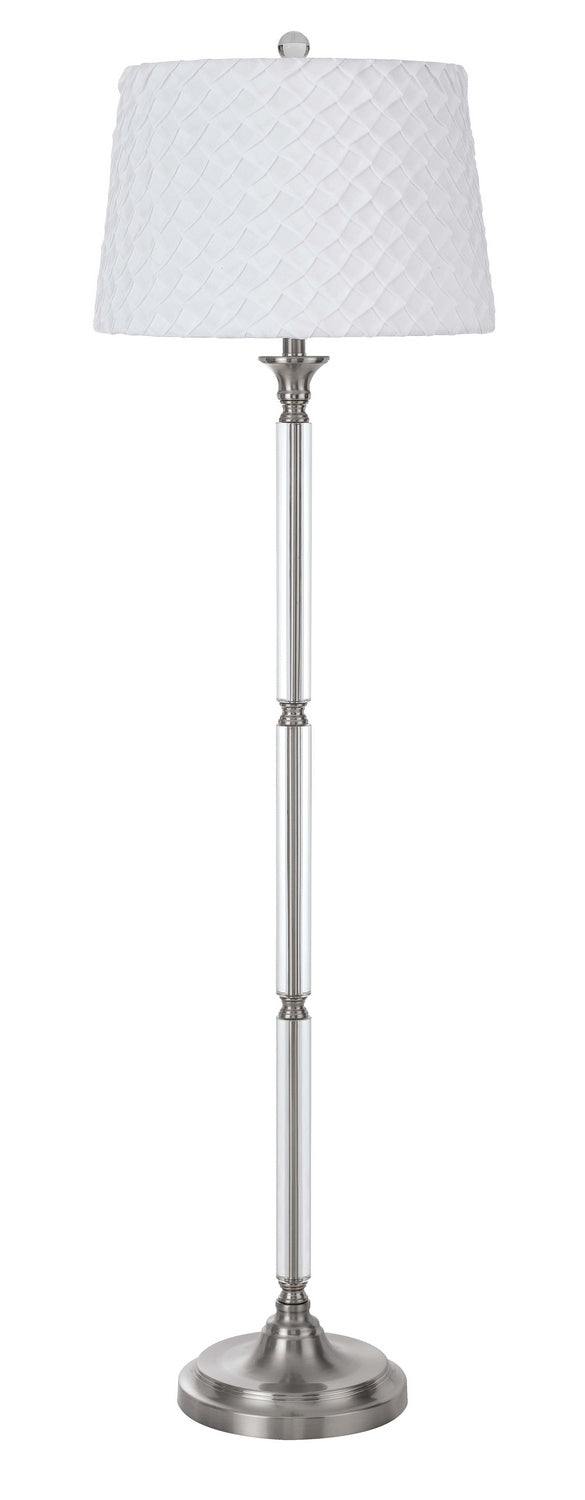 Cal Lighting BO-2998FL Ruston One Light Floor Lamp Lamp Pewter, Nickel, Silver