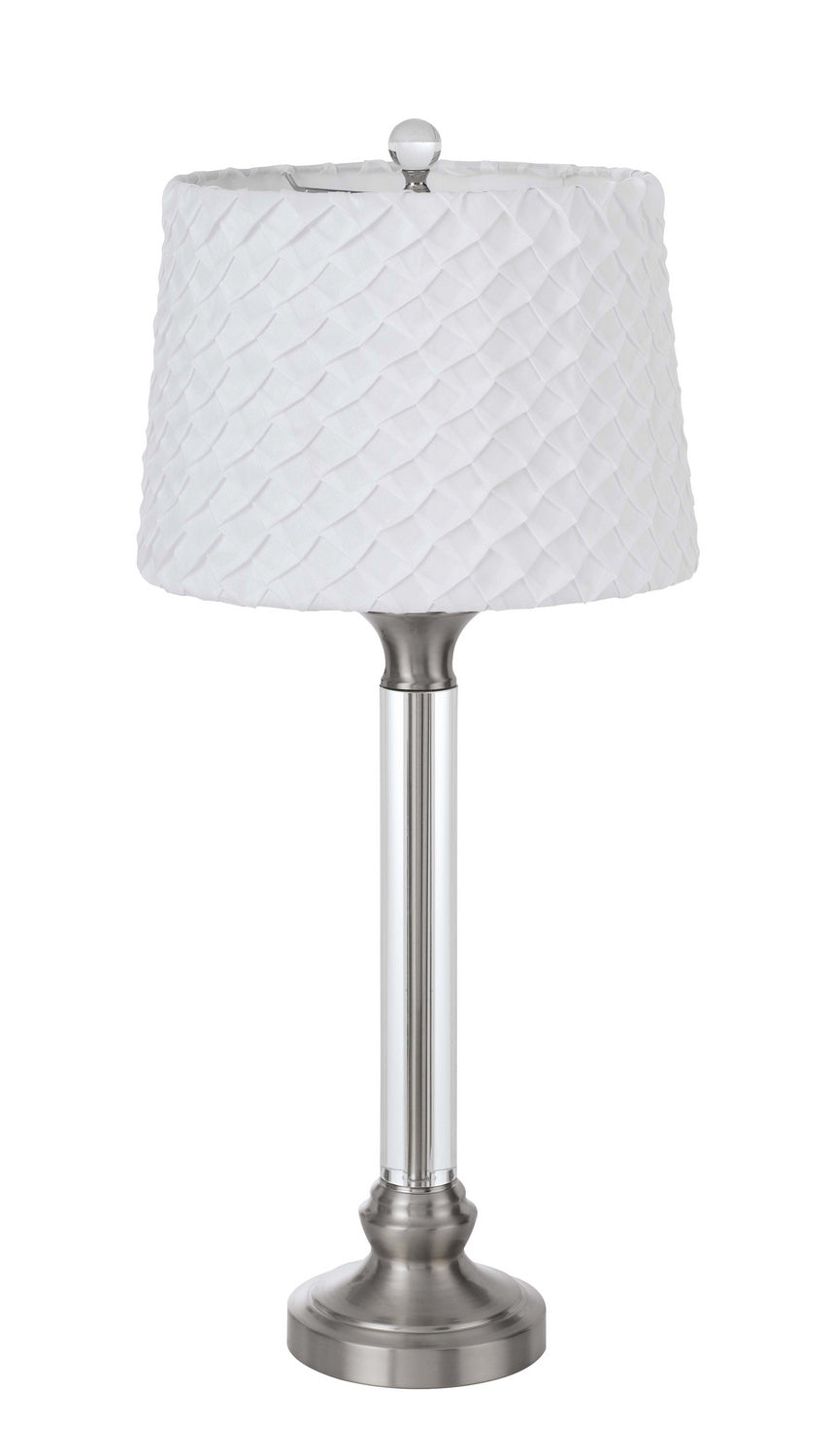 Cal Lighting BO-2998TB Ruston One Light Table Lamp Lamp Pewter, Nickel, Silver