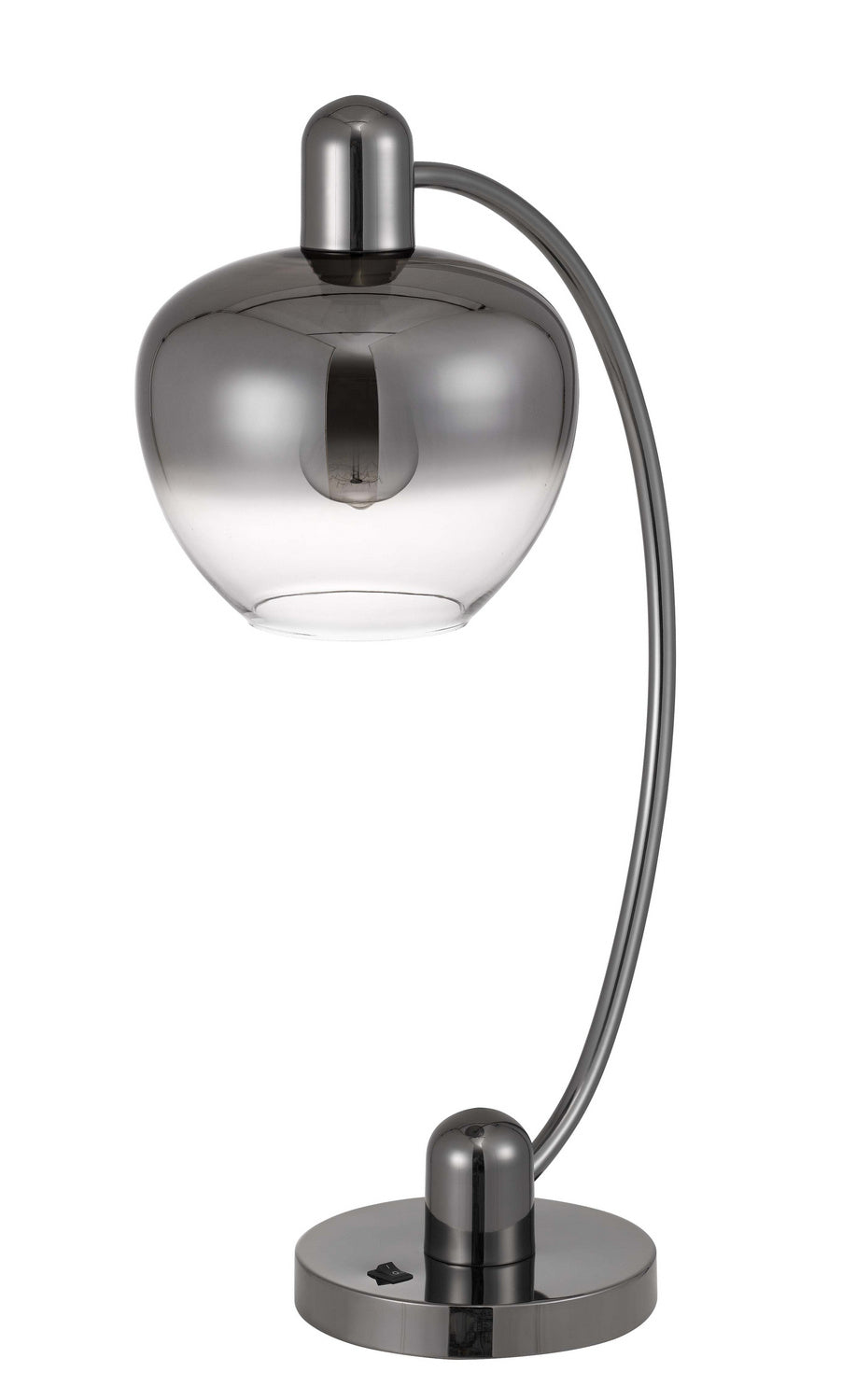 Cal Lighting BO-3006TB Brookline One Light Desk Lamp Lamp Pewter, Nickel, Silver