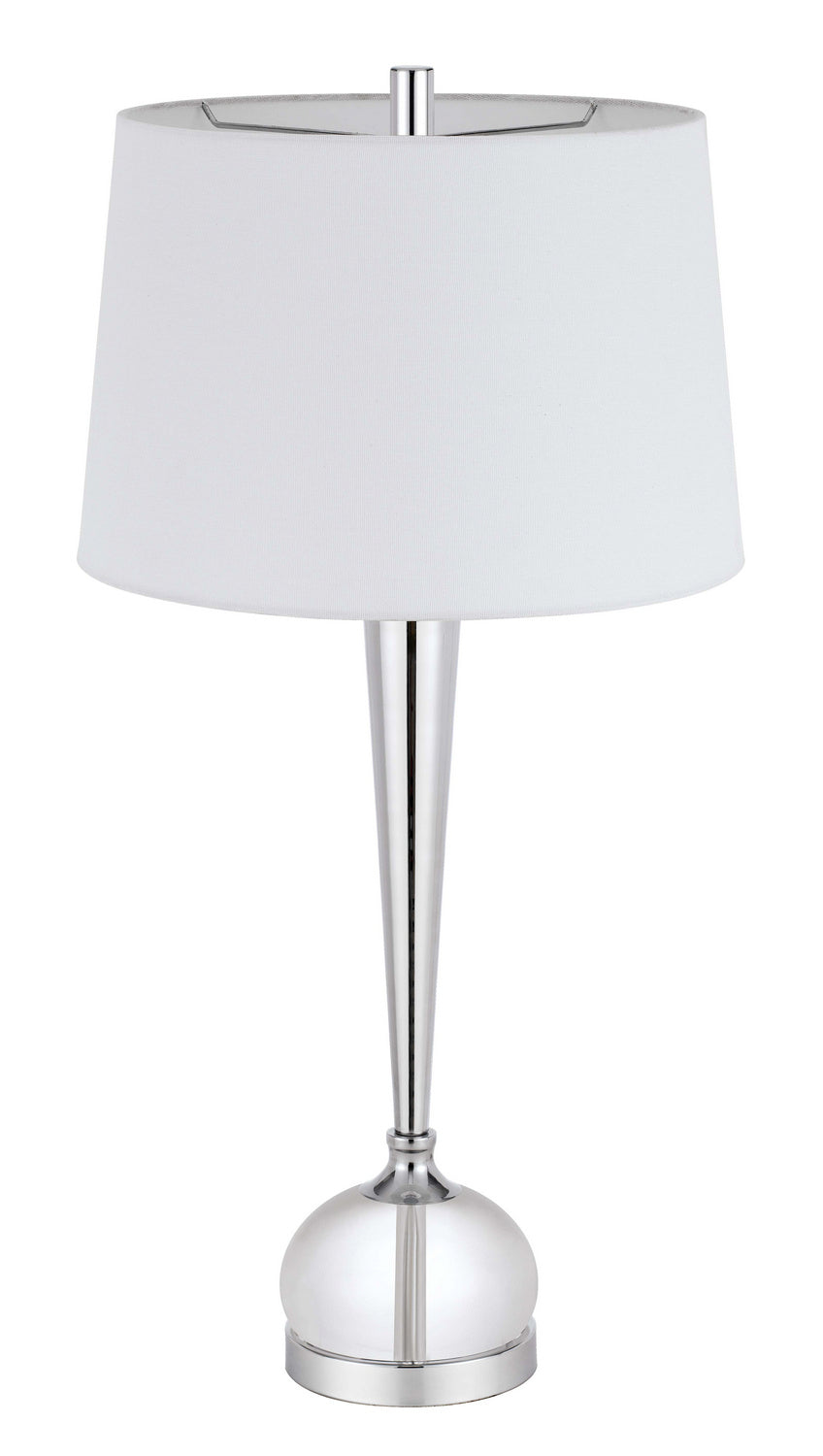 Cal Lighting BO-3018TB-2 Wellsley Two Light Table Lamp Lamp Chrome