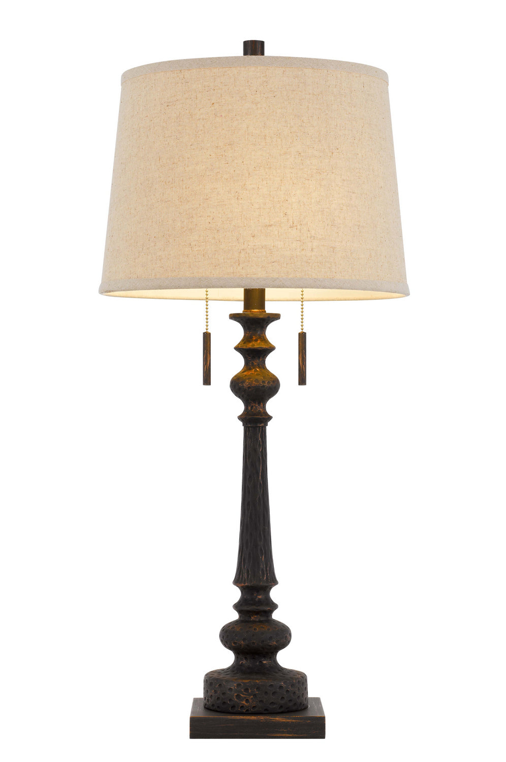 Cal Lighting BO-3024TB Torrington Two Light Table Lamp Lamp Bronze / Dark