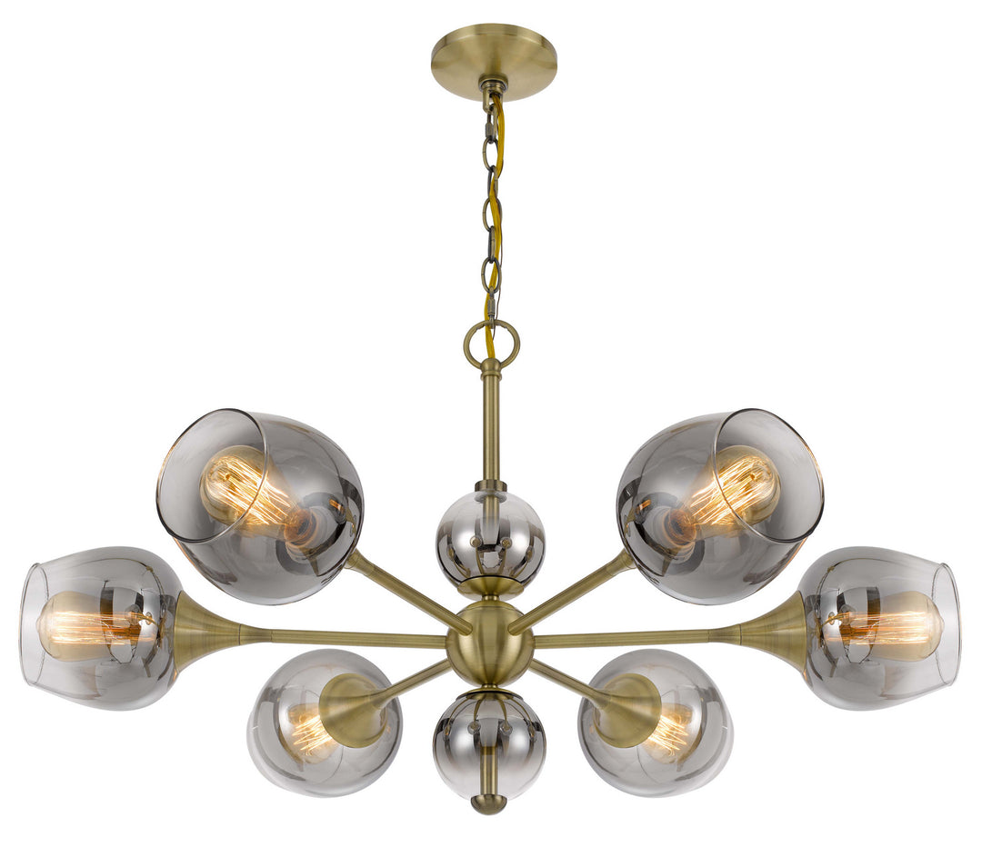 Cal Pendelton FX-3757-6 Chandelier Light - Antique Brass