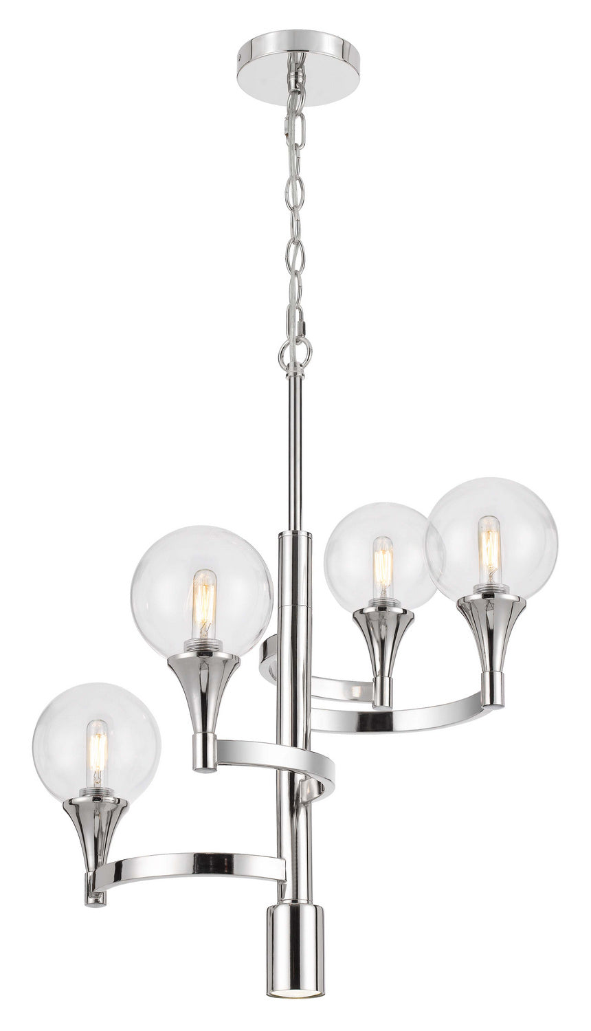 Cal Milbank FX-3759-4 Pendant Light - Chrome