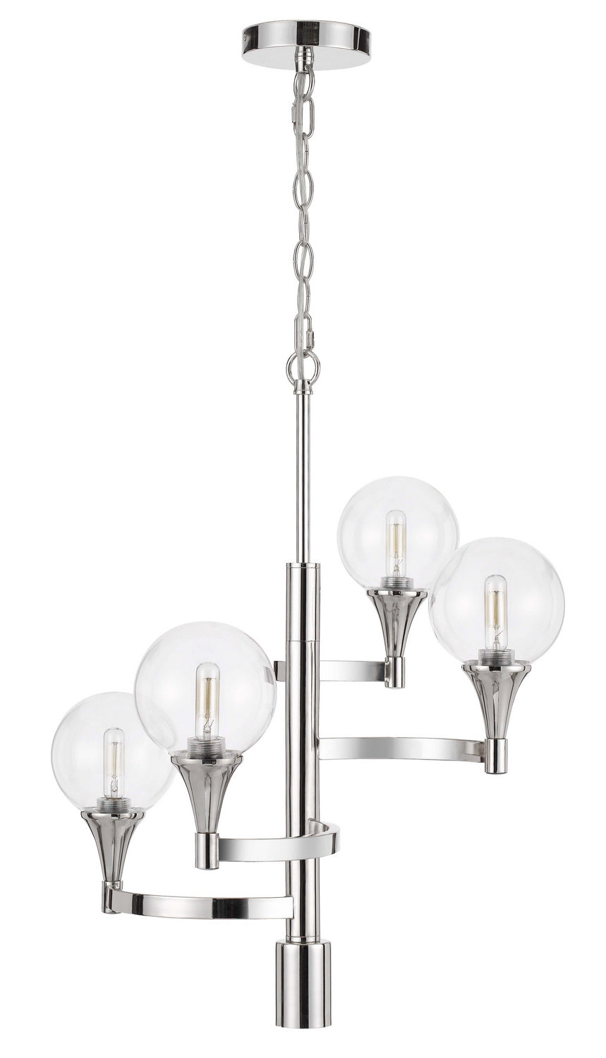 Cal Milbank FX-3759-4 Pendant Light - Chrome