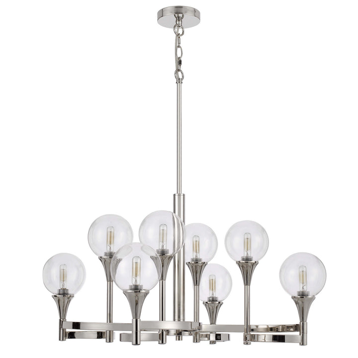 Cal Milbank FX-3759-8 Chandelier Light - Chrome