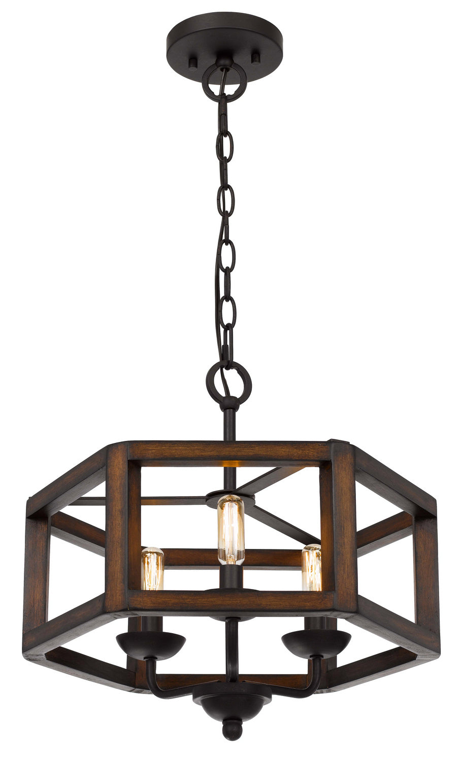 Cal Renton FX-3761-3 Chandelier Light - Oak