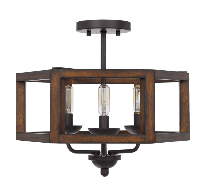 Cal Renton FX-3761-3 Chandelier Light - Oak