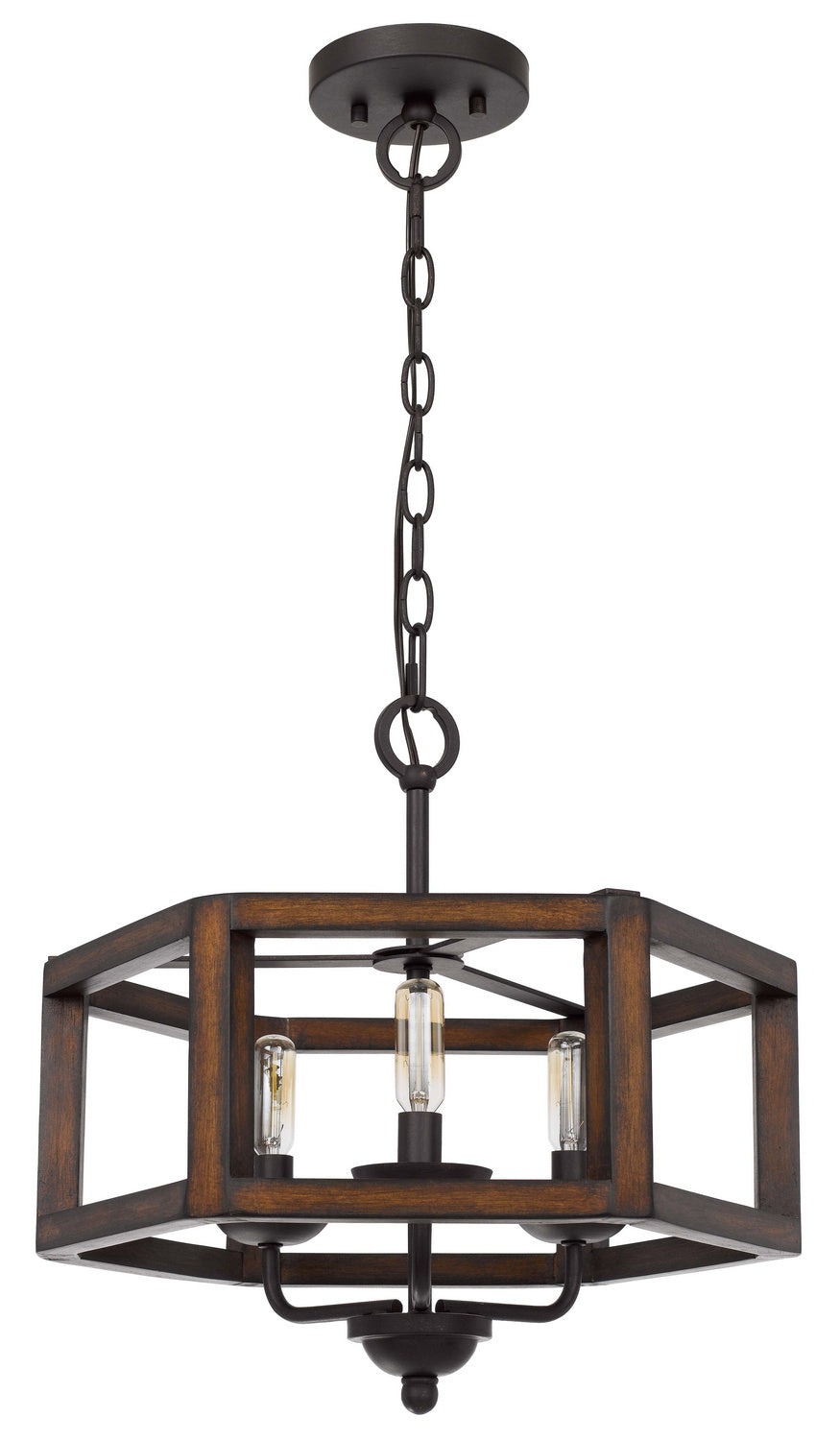 Cal Renton FX-3761-3 Chandelier Light - Oak